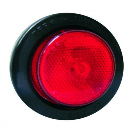 2 1/2 SEALED CLEARANCE MARKER LIGHT KIT WITH REFLEX, RED LIGHT.