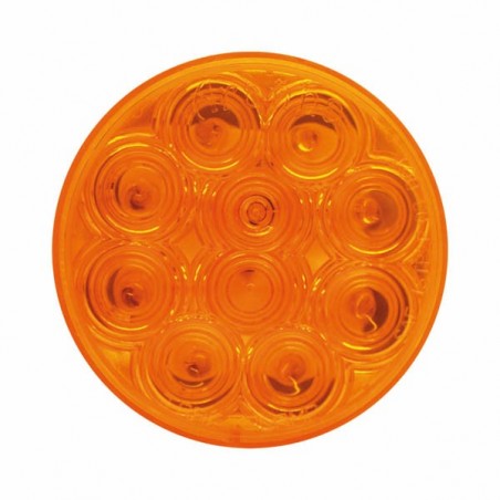 4" SEALED LAMP 10 LED 12/24, REPLACEMENT, AMBER LIGHT, 12/24 VOLT.