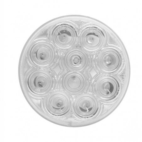 4" SEALED LAMP 10 LED 12/24, REPLACEMENT, CLEAR LIGHT. 12/24 VOLT.