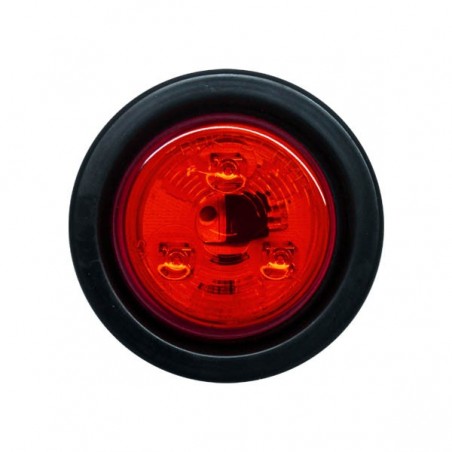 2" SEALED LAMP 3 LED, WITH GROMMET, RED LIGHT, 12/24 VOLT.