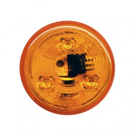 2" SEALED LAMP 3 LED, REMPLACEMENT AMBER, RED LIGHT, 12/24 VOLT.