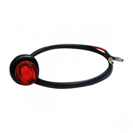 3/4" SEALED LAMP 1 LED, WITH GROMMET, RED LIGHT, 12/24 VOLT.