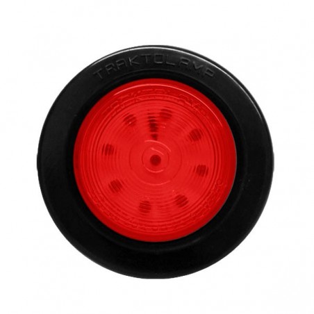 2" SEALED LAMP 9 LED, WITH GROMMET, RED LIGHT, 12/24 VOLT.